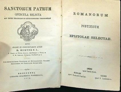 Sanctorum patrum opuscola selecta XVII - XVIII - copertina