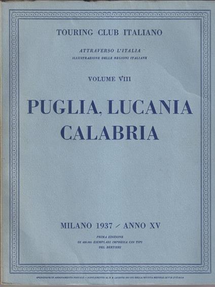 Puglia, Lucania, Calabria - copertina