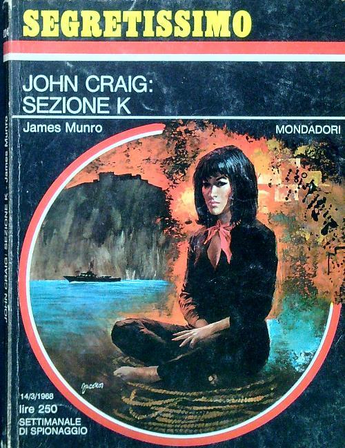 John Craig: sezione K - copertina