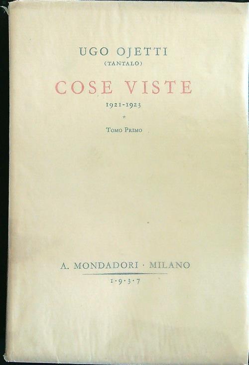 Cose viste tomo I