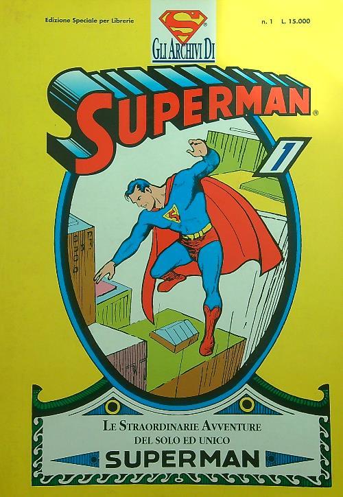 Gli archivi di Superman n.1 - copertina
