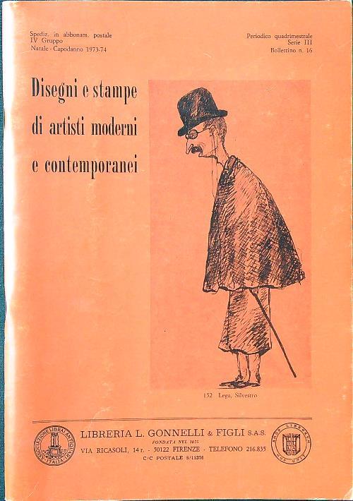 Disegni e stampe di artisti moderni e contemporanei n. 16