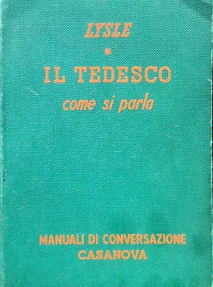 Il tedesco come si parla - copertina