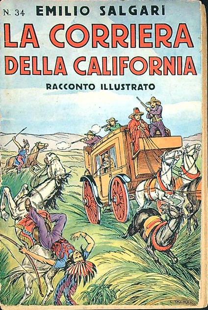 La corriera della California - Emilio Salgari - copertina