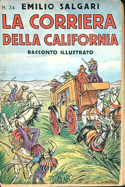 La corriera della California - Emilio Salgari - copertina