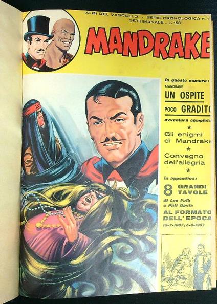 Mandrake raccolta vari numeri annata 1972 - copertina