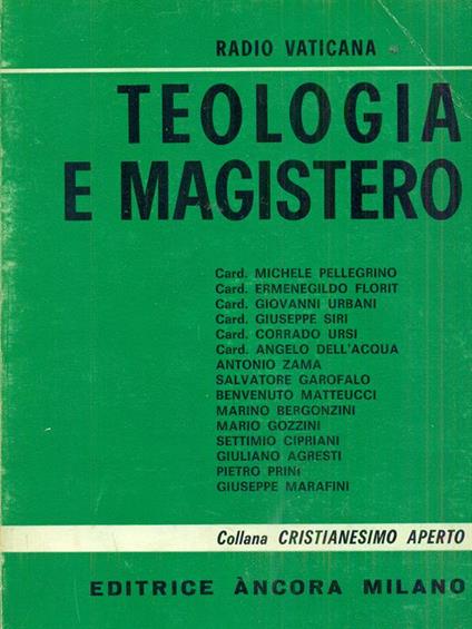 Teologia e magistero - copertina