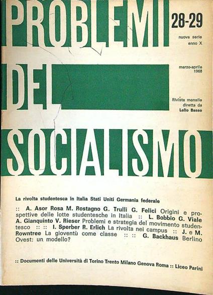 Problemi del socialismo 28-29 - copertina