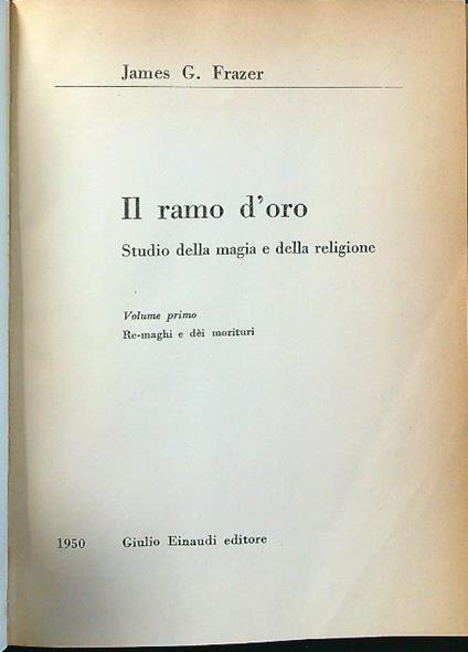 Il ramo d'oro 2vv - copertina