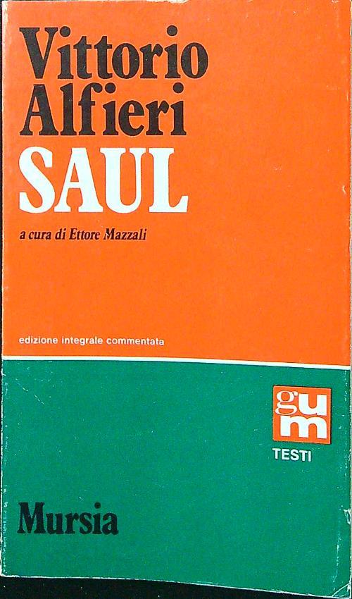 Saul - Vittorio Alfieri - copertina