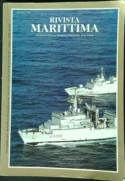 Rivista Marittima Luglio 2008 - copertina