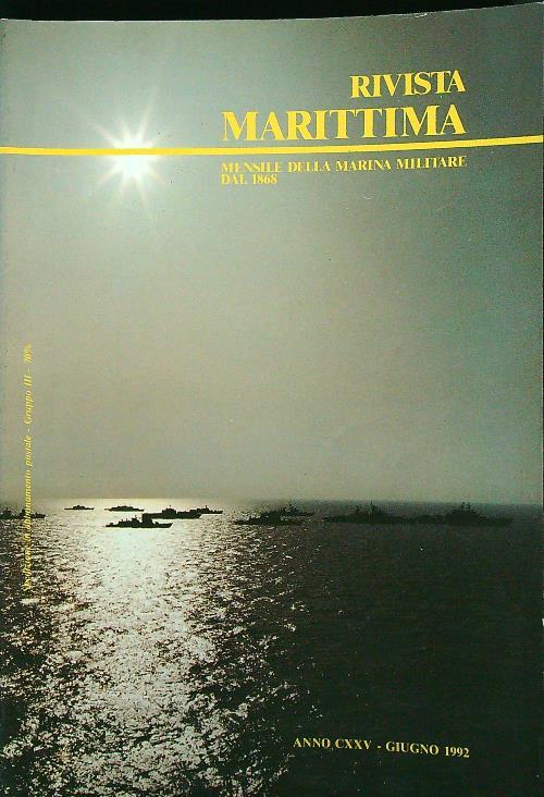 Rivista Marittima Giugno 1992 - copertina