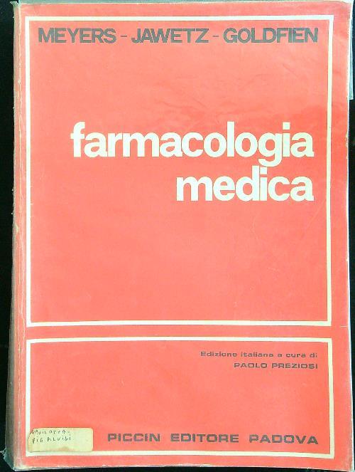 Farmacologia medica - Meyers - copertina