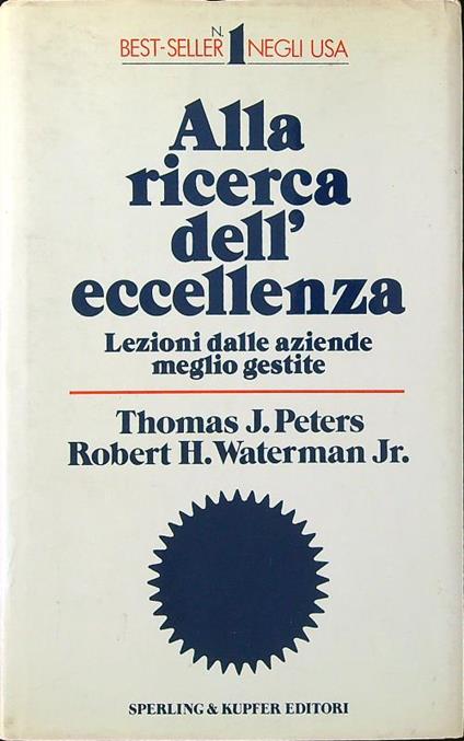 Alla ricerca dell'eccellenza - Peters - copertina