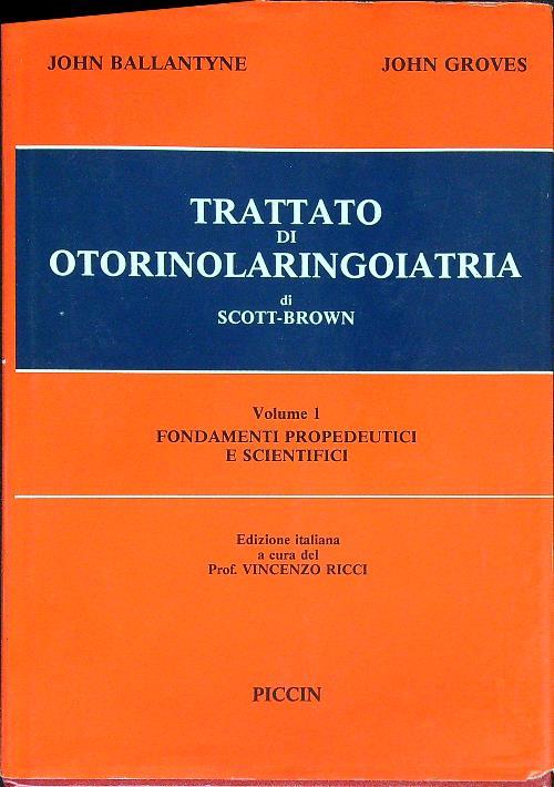 Trattato di otorinolaringoiatria di Scott-Brown 5vv - John Ballantyne - copertina