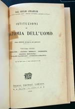 Istituzioni di anatomia dell'uomo 4 vv.