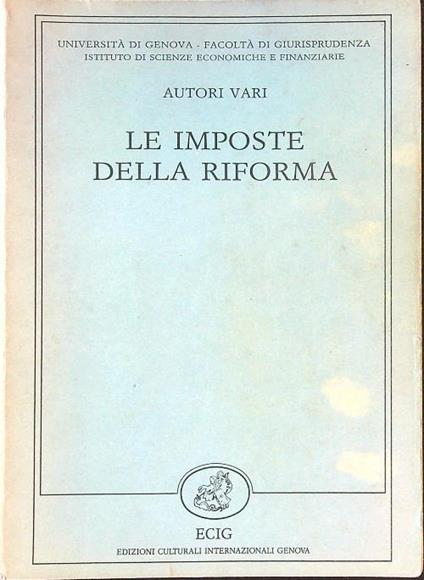 Le imposte della riforma - copertina