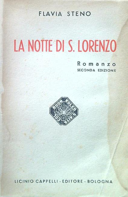 La notte di S. Lorenzo - Flavia Steno - copertina