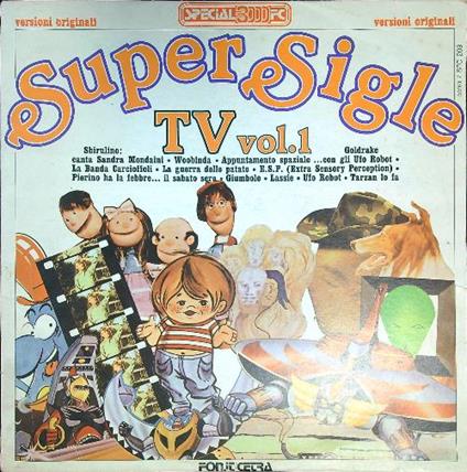 Super Sigle TV vol. 1 - vinile 33 giri - copertina