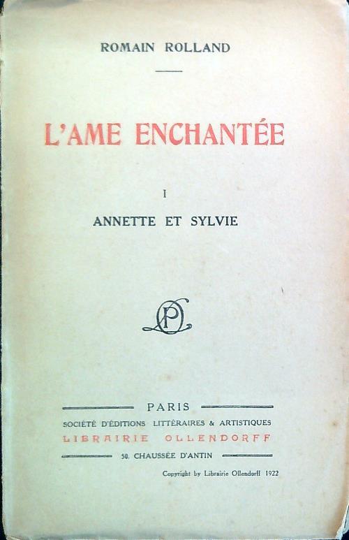 L' ame enchantee I Annette et Sylvie - Romain Rolland - copertina