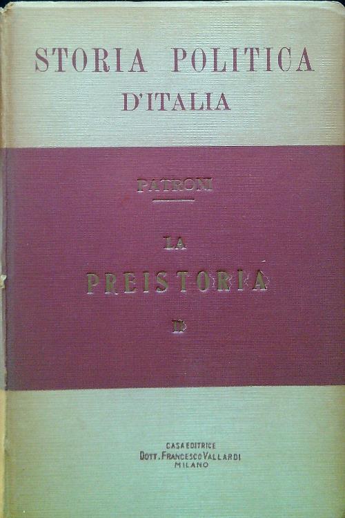 Storia politica d'Italia. La preistoria Volume 2