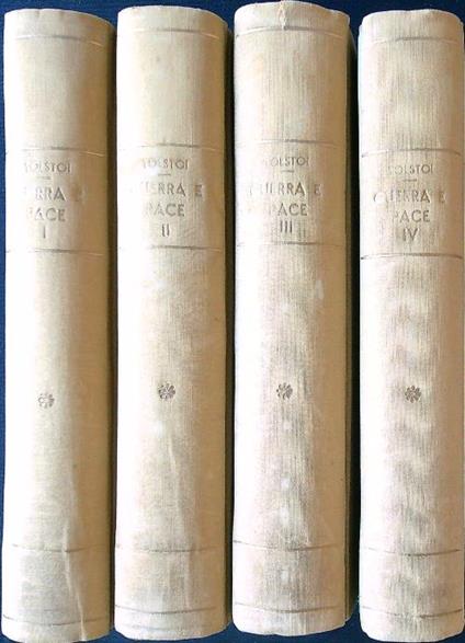 Guerra e pace - 4 vv. - Leone Tolstoi - copertina