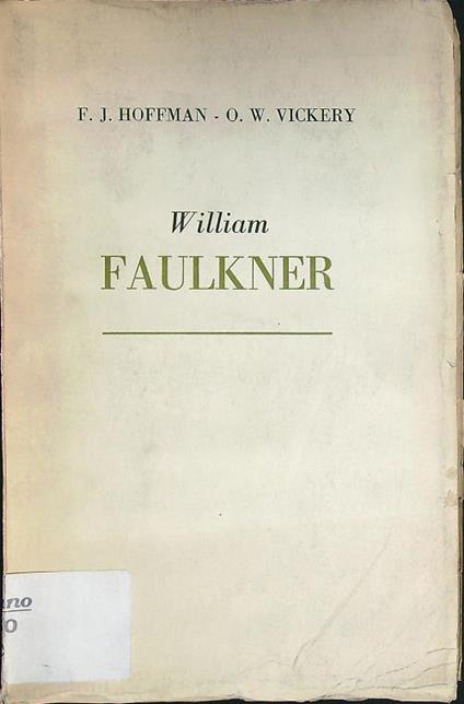 William Faulkner - Hoffman - copertina
