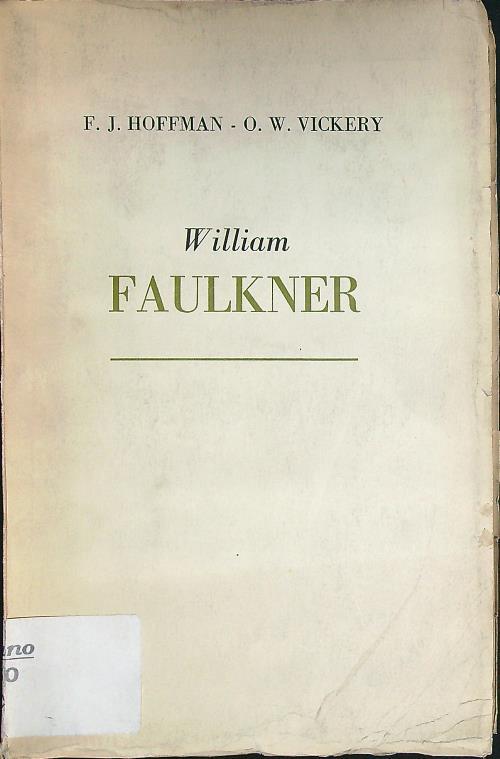William Faulkner - Hoffman - copertina