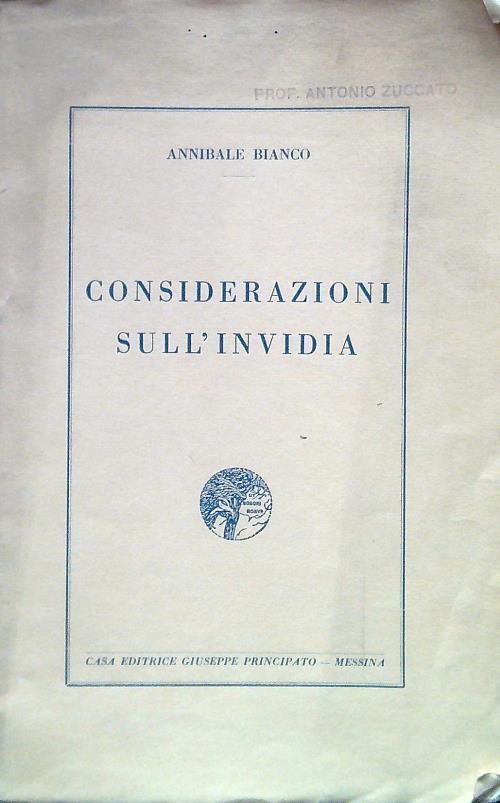 Considerazioni sull'invidia