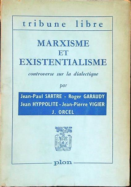 Marxisme et existentialisme - copertina