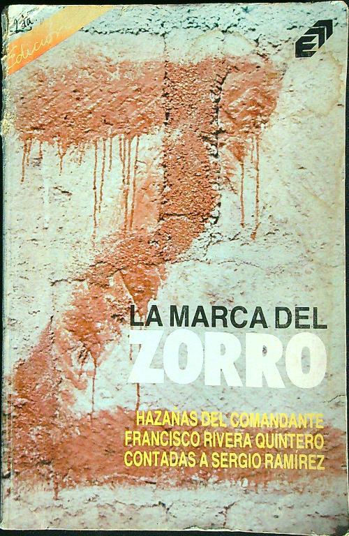 La marca del Zorro - Sergio Ramirez - copertina