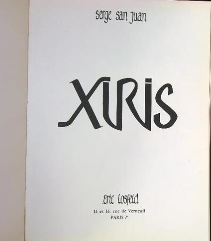 Xuris - copertina