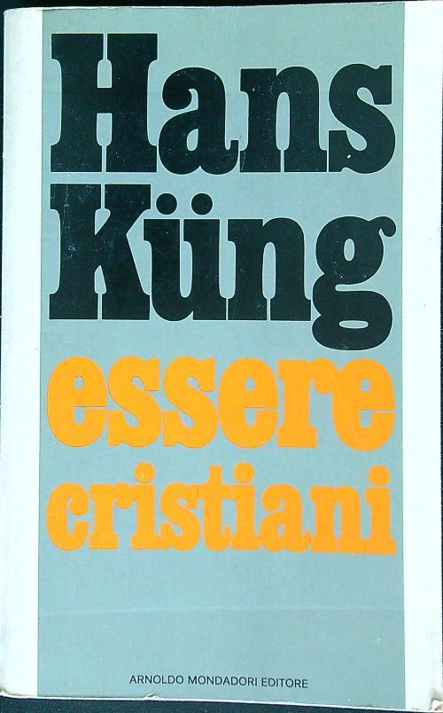 Essere cristiani - Hans Küng - copertina