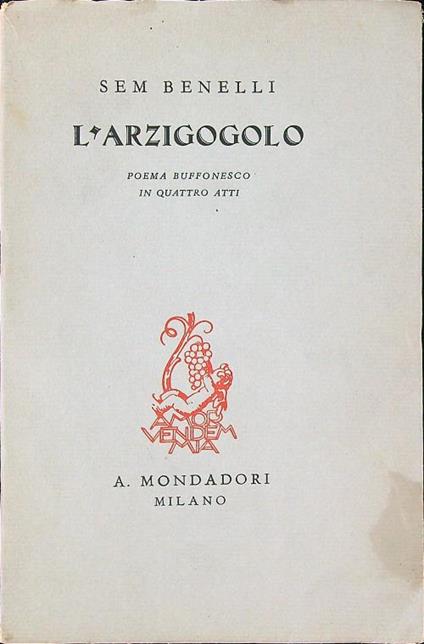 L' arzigogolo - Sem Benelli - copertina