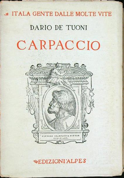 Carpaccio - Dario De Tuoni - copertina