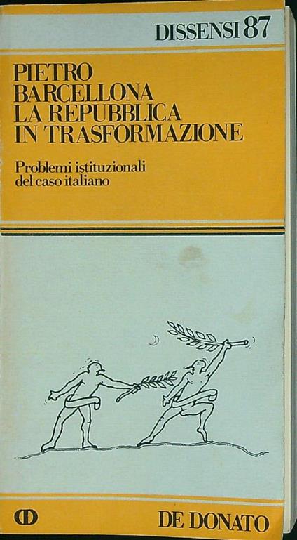 La Repubblica in trasformazione - Pietro Barcellona - copertina