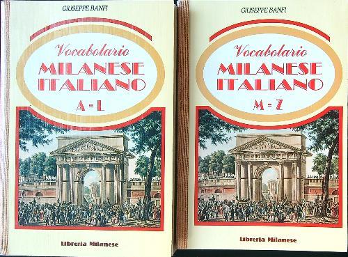 Vocabolario milanese italiano 2 vv. - Giuseppe Banfi - copertina