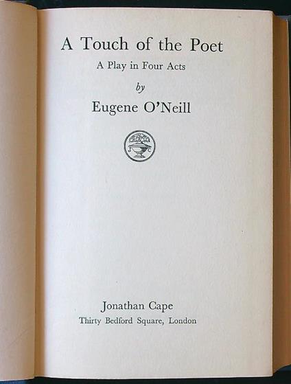 A Touch of the Poet - Eugene O'Neill - copertina