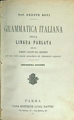 Grammatica italiana della lingua parlata