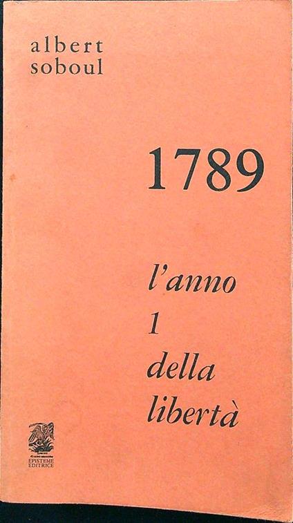 1789 anno della libertà - Albert Soboul - copertina