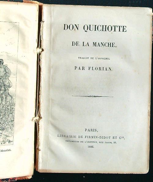 Don Quichotte de la manche - Florian - copertina