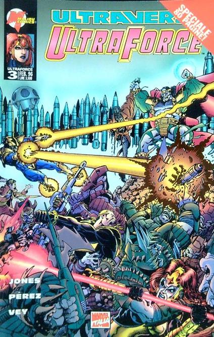 Ultraverse Ultraforce n.3/febbraio 1996 - copertina