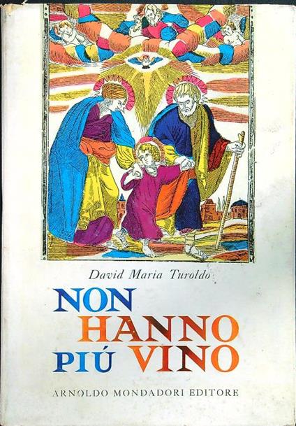 Non hanno più vino - David Maria Turoldo - copertina