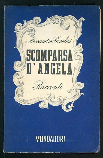 Scomparsa d'Angela - Alessandro Pavolini - copertina