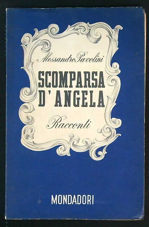 Scomparsa d'Angela - Alessandro Pavolini - copertina