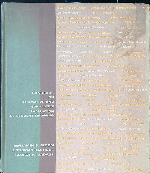 Handbook on formative and summative evaluation of student learning - Bloom - copertina