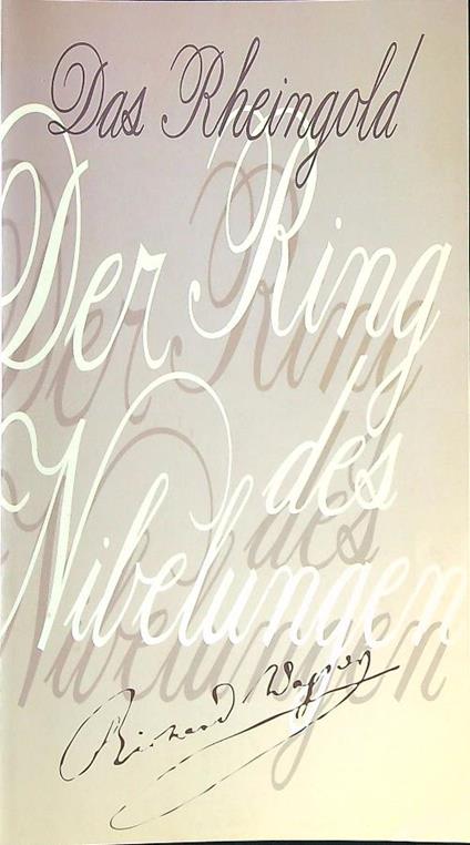 Das Rheingold - Richard Wagner - copertina