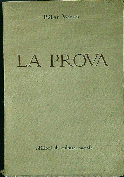 La prova - Peter Veres - copertina
