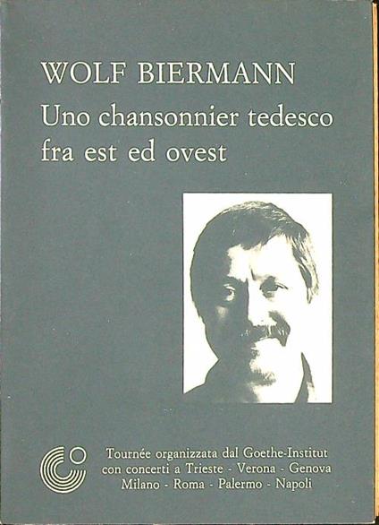 Wolf Biermann. Uno chansonnier tedesco fra est e ovest - copertina