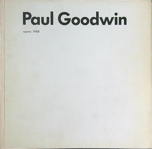 Paul Goodwin opere 1988 - copertina